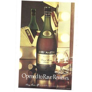 Remy Martin Cognac 1970s Vintage Print Ad 9 in Tall